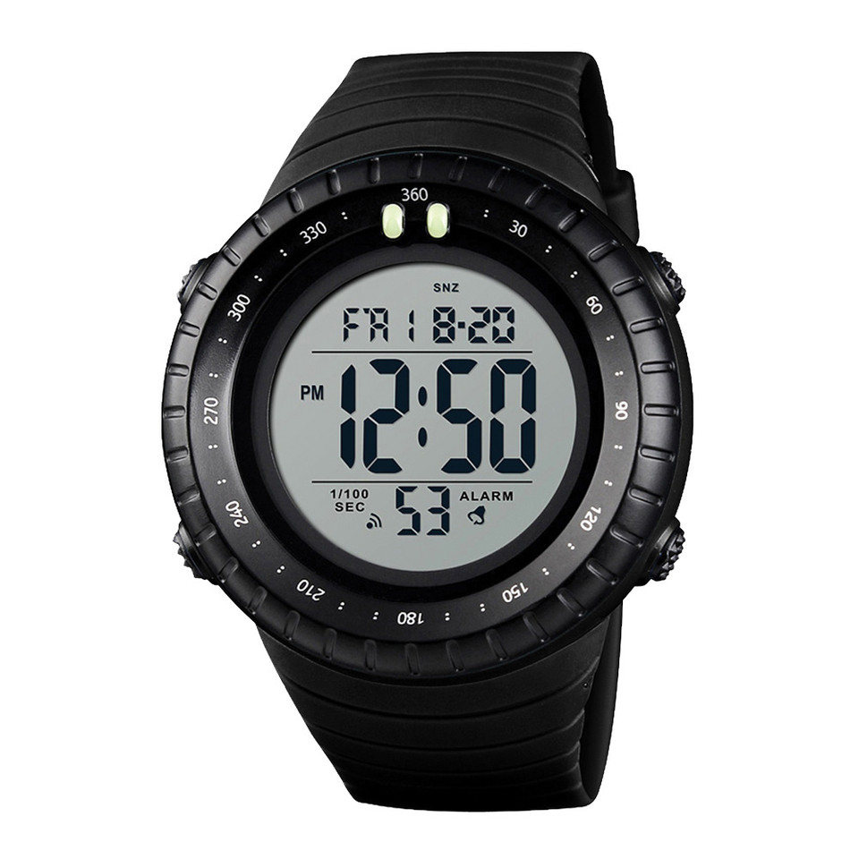 Dual-Time Digital Watch - Clear Face Main Image