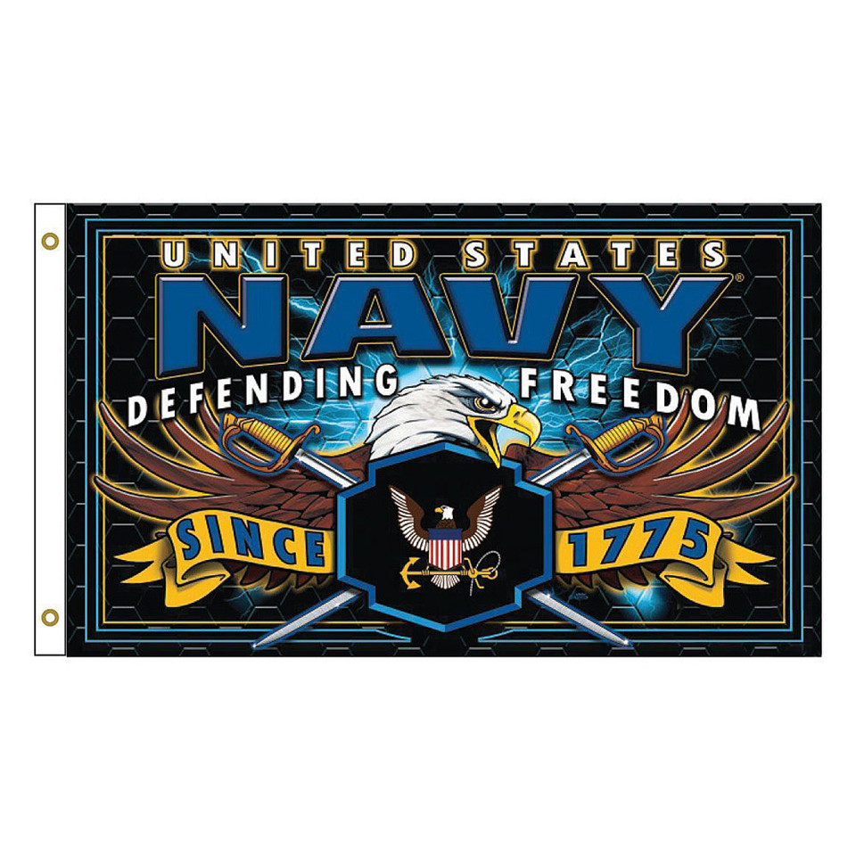 Strike Force "Defending Freedom" Flag - Navy Main Image