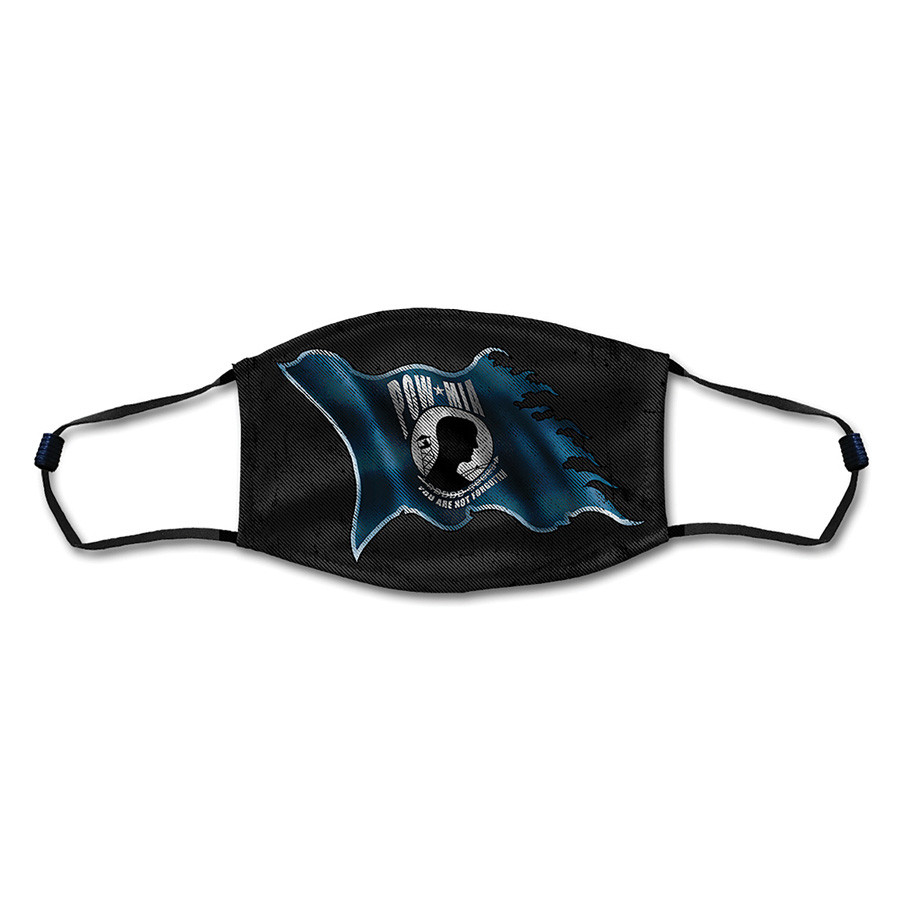 POW/MIA Tattered Flag Facemask Main Image
