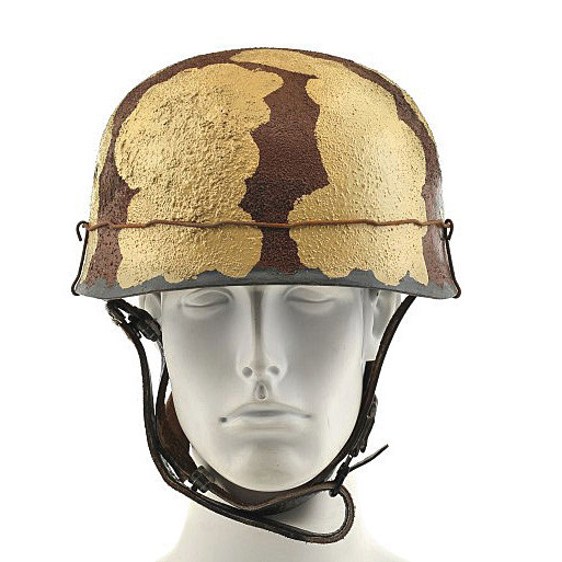 German M38 Fallschirjager Helmet - Afrika Korps Main Image