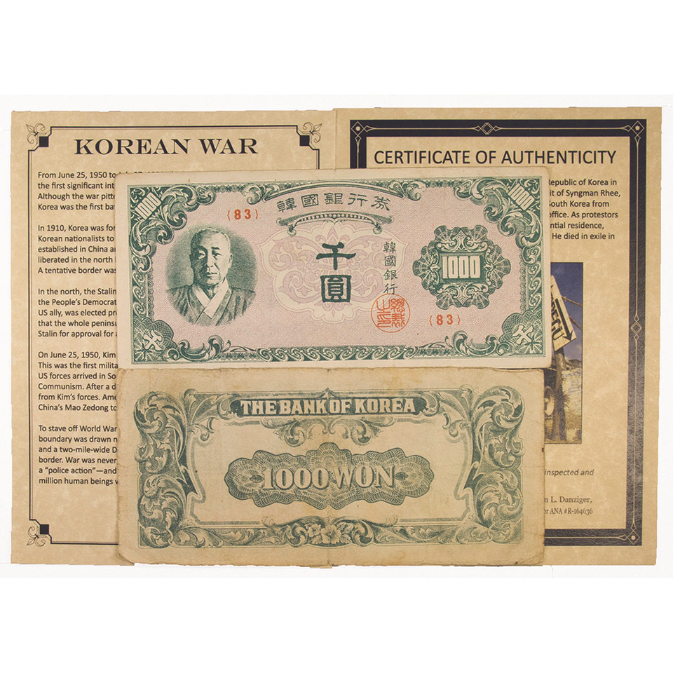 Korean War Banknote Collection Main Image