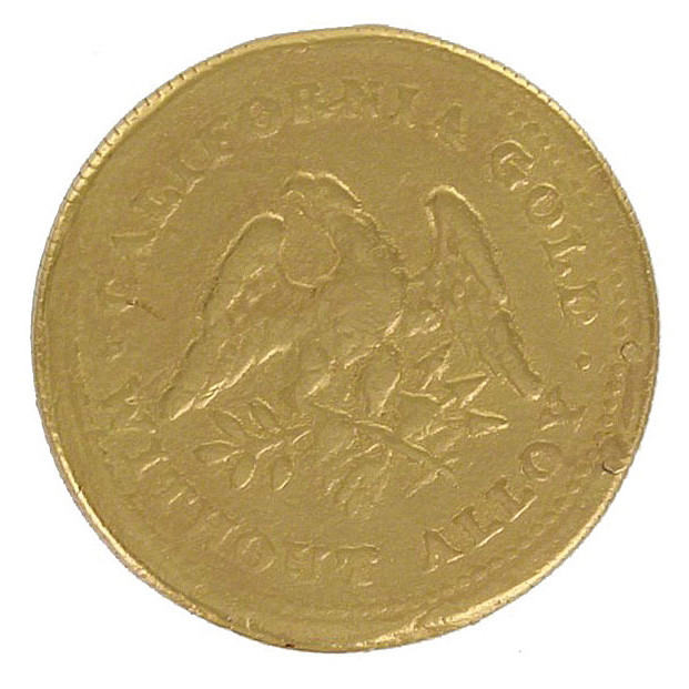 1849 California Half Eagle Gold Replica Coin Main Image