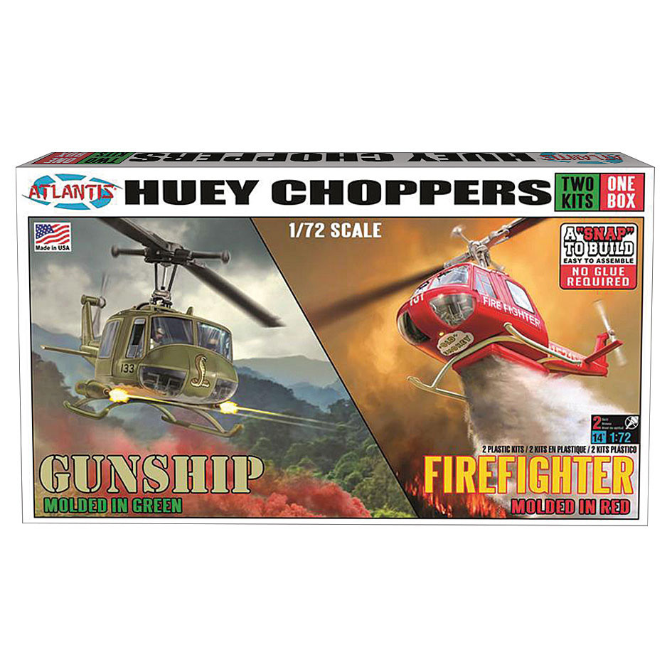 UH-1B Huey 2-in-1 1/72 Kit Main Image