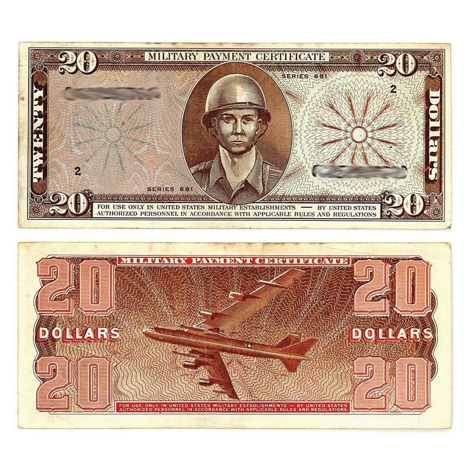 Series 681 Vietnam Era $20 MPC Note Main Image