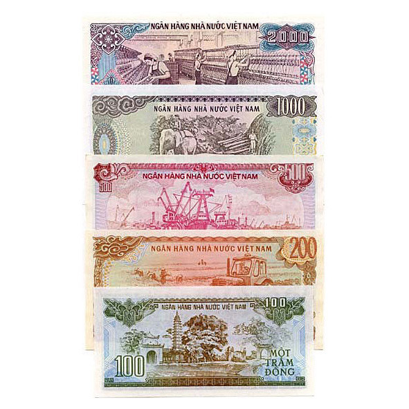 5-Note North Vietnamese Currency Set Main Image