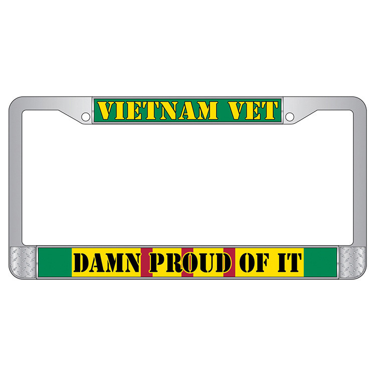 Vietnam Veteran Pride License Plate Frame Main Image