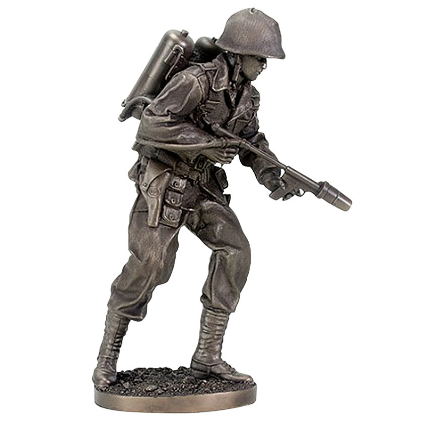 World War II Flamethrower Soldier Statue Main Image