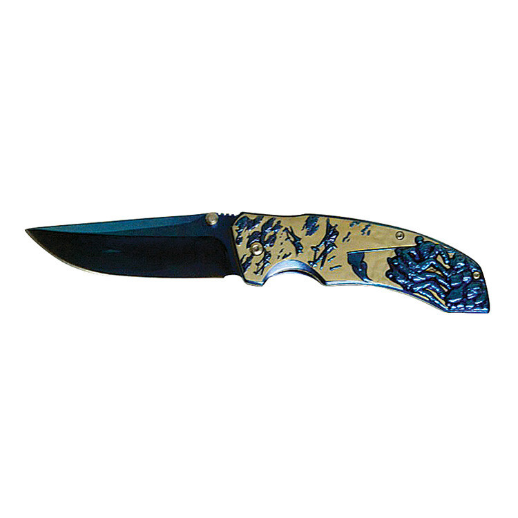 Flag-Raising Folding Knife - Blue Main Image