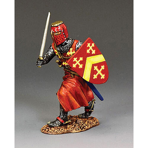 Fighting Crusader Knight w/Sword 1/30 Figure Main Image