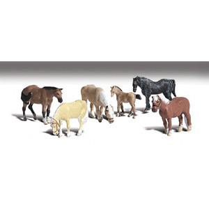 Horses 6-pack HO Scale Main Image