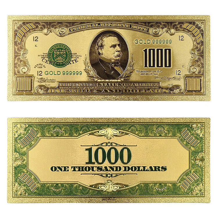 1928-34 $1,000 Gold Foil Note Main Image