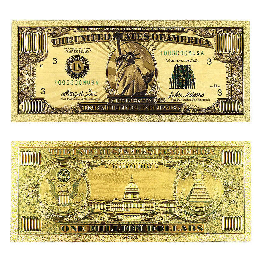 Statue of Liberty Million Dollar Gold Foil Note Main Image