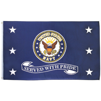 Navy "Served with Pride" Flag Main Image