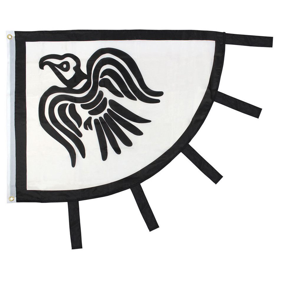 Vikings Raven Cutout Flag Main Image