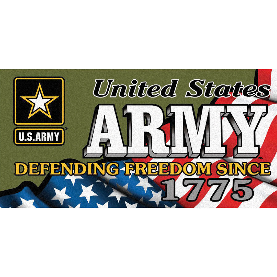 Waving Flag Printed Towel - Army Main Image
