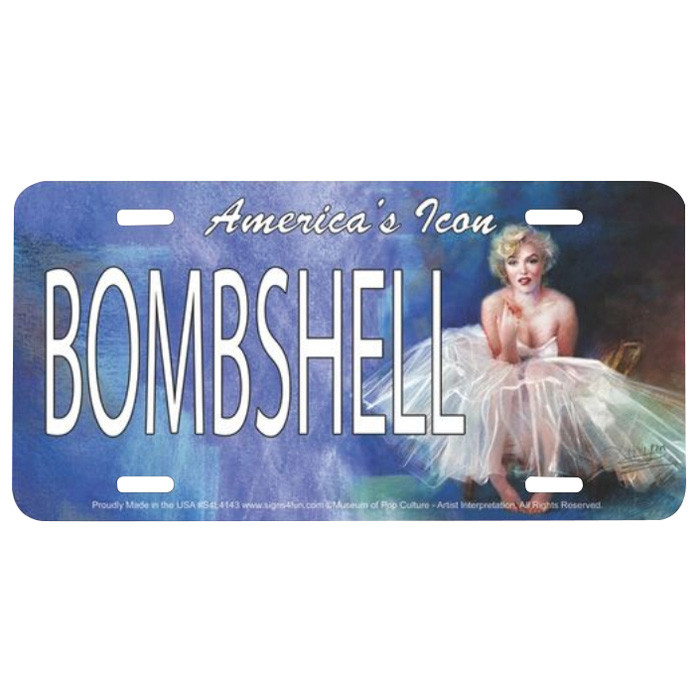 Marilyn Monroe Bombshell License Plate Main Image