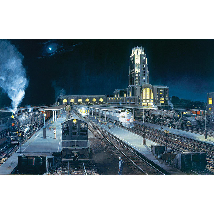Midnight Buffalo 550 Piece Jigsaw Puzzle Main Image
