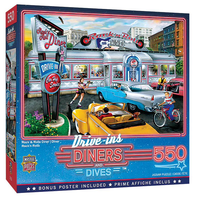 Rock & Roll Diner 550pc Jigsaw Puzzle Main Image