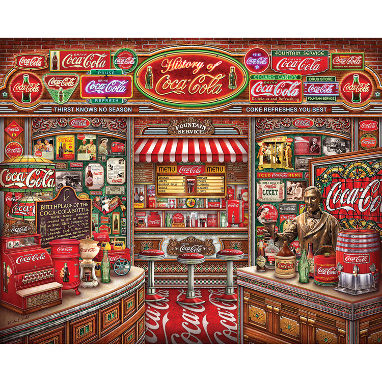 Coca Cola History 1000 Piece Jigsaw Puzzle Main Image
