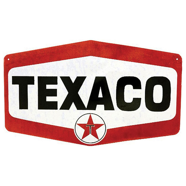 Texaco Hexagon Metal Sign Main Image