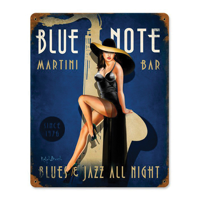 Blue Note Pin-Up Metal Sign Main Image
