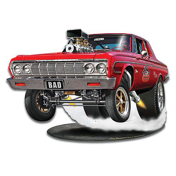 Blown Mopar Cutout Metal Sign Main Image