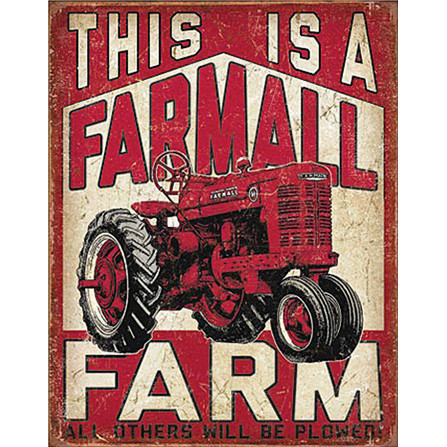 This is a Farmall Farm Metal Sign Main Image
