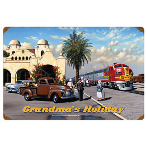 Grandma's Holiday Metal Sign Main Image