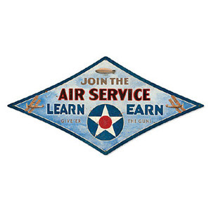 Join the Air Service Metal Sign Main Image