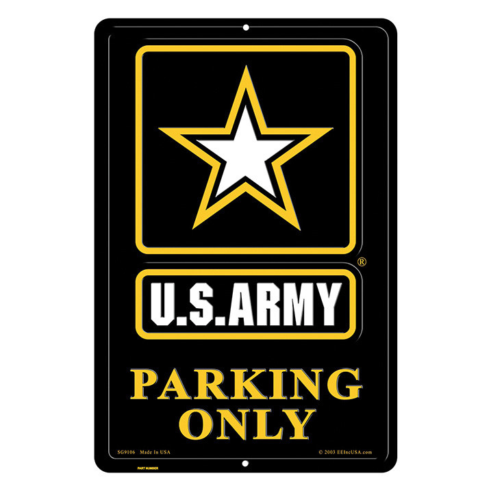 U.S. Army Star Parking Sign 12x18 Main Image