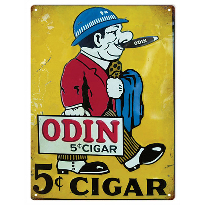 Odin Cigars Metal Sign Main Image