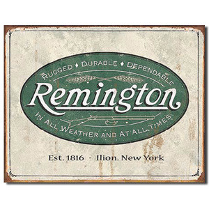 Remington Metal Sign Main Image