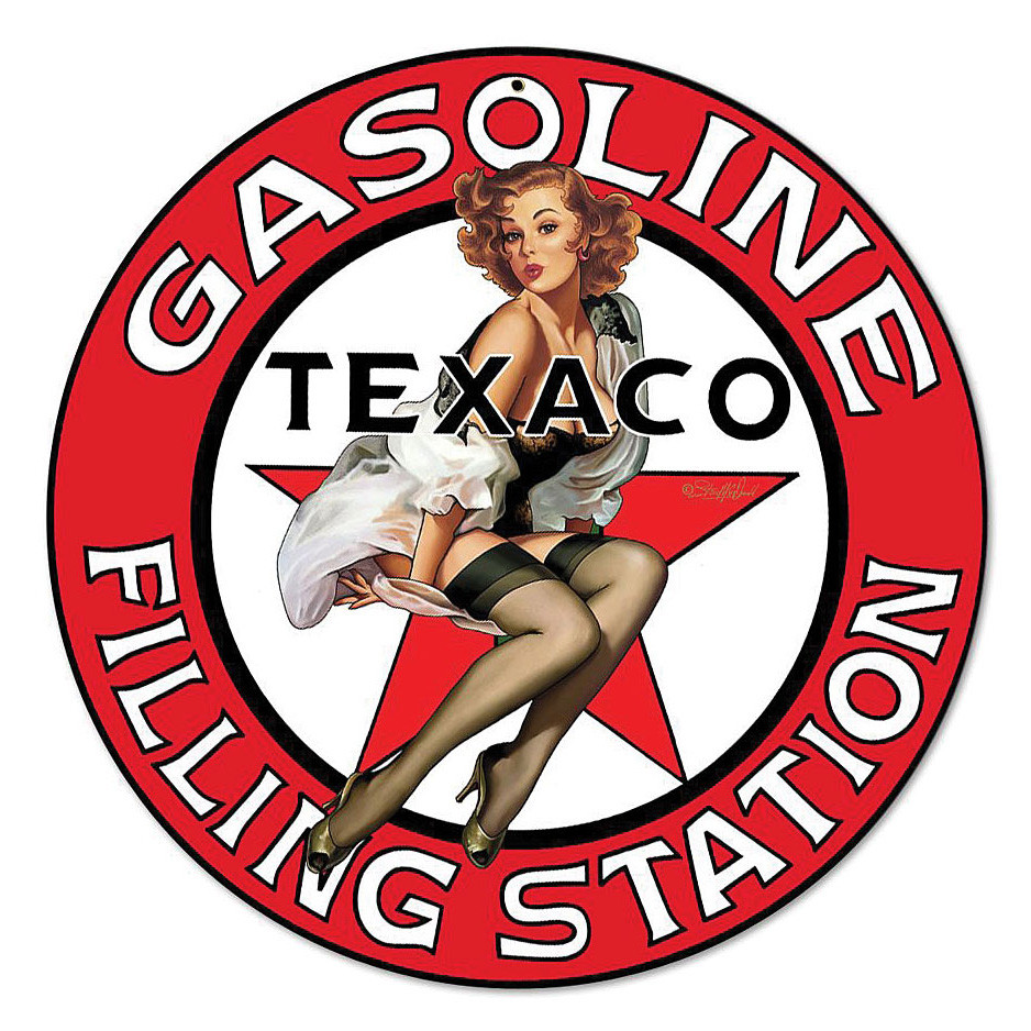 Texaco Girl 9 Metal Sign Main Image