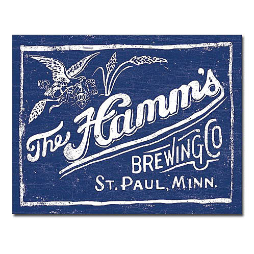 Hamms Brewing Vintage Metal Sign Main Image