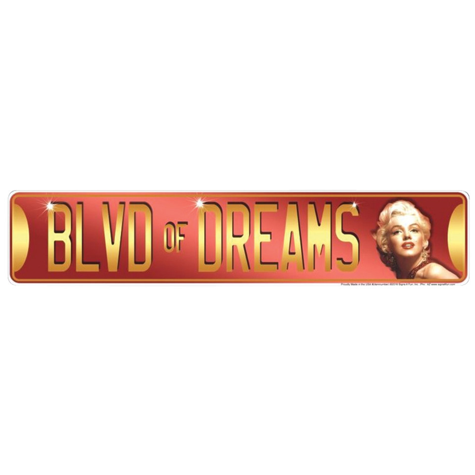 Marilyn Blvd of Dreams Street Sign Main Image
