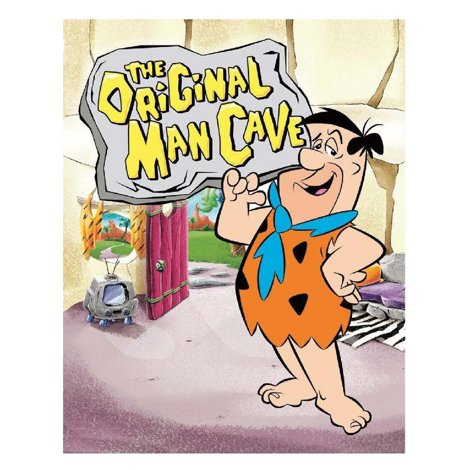 The Original Man Cave Flintstones Metal Sign Main Image