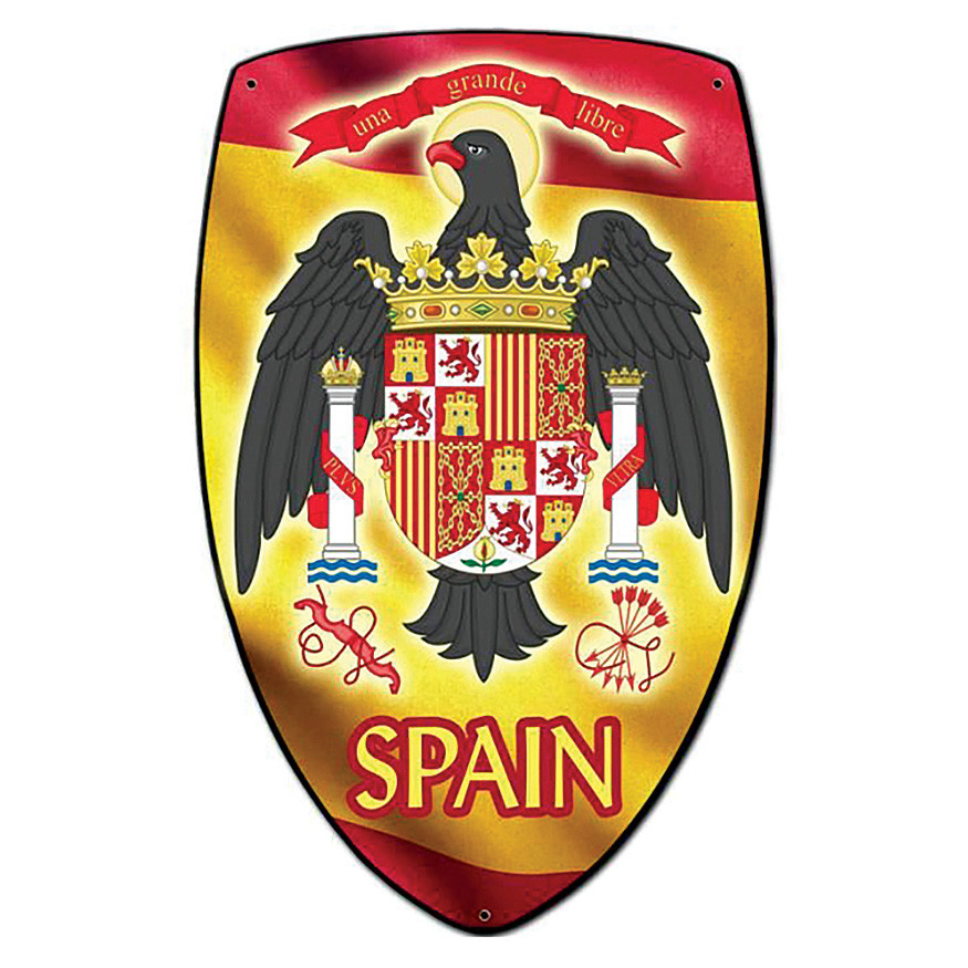 Spain Shield Metal Sign Main Image