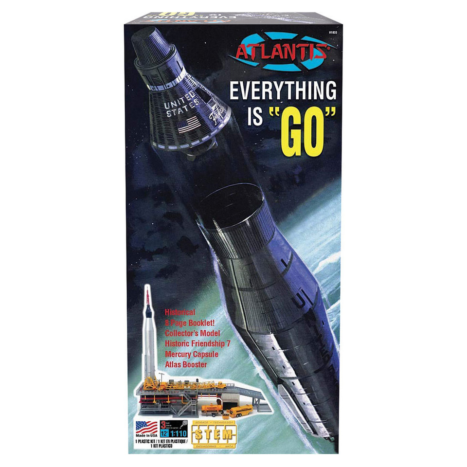 Atlas Rocket with Mercury Capsule 1/110 Kit Main Image
