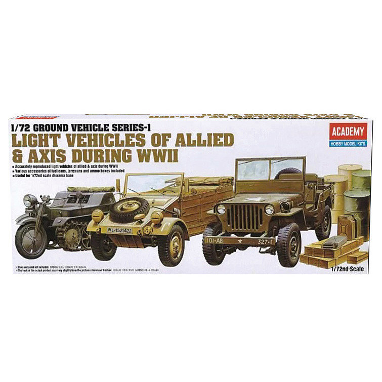 World War II Vehicle Set 1/72 Kit Main Image