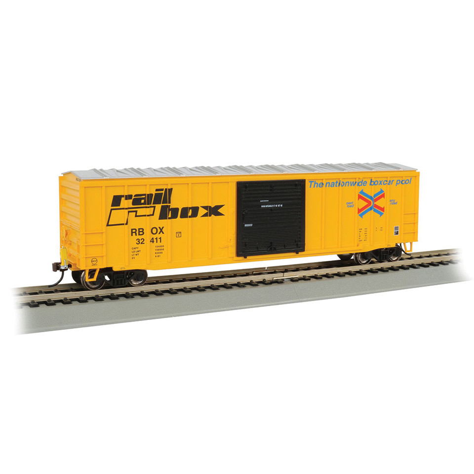 50' Outside Brace Box Car with Flashing LED - Railbox Main Image