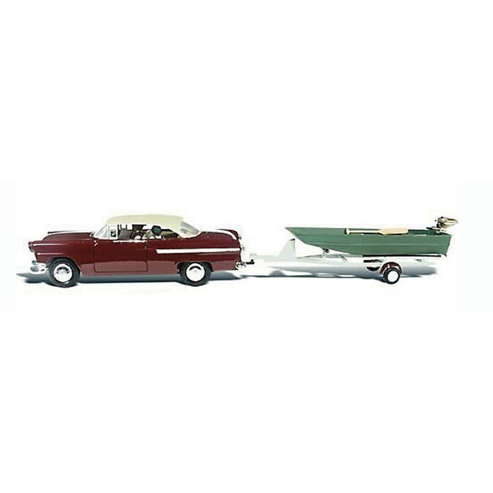 Car w/ Boat Model - HO Scale Main Image