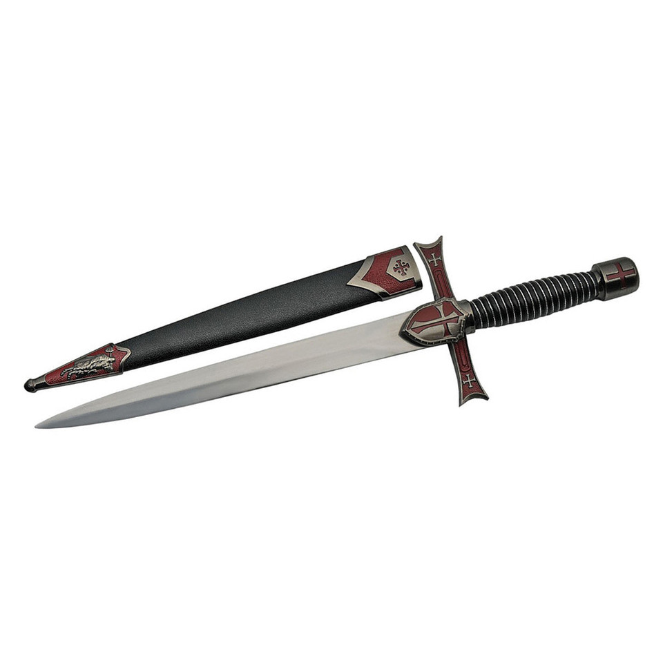 Red Crusader Dagger with Scabbard Main Image
