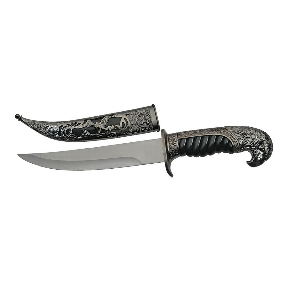 Eagle Head Knife with Sheath - Silver Main Image