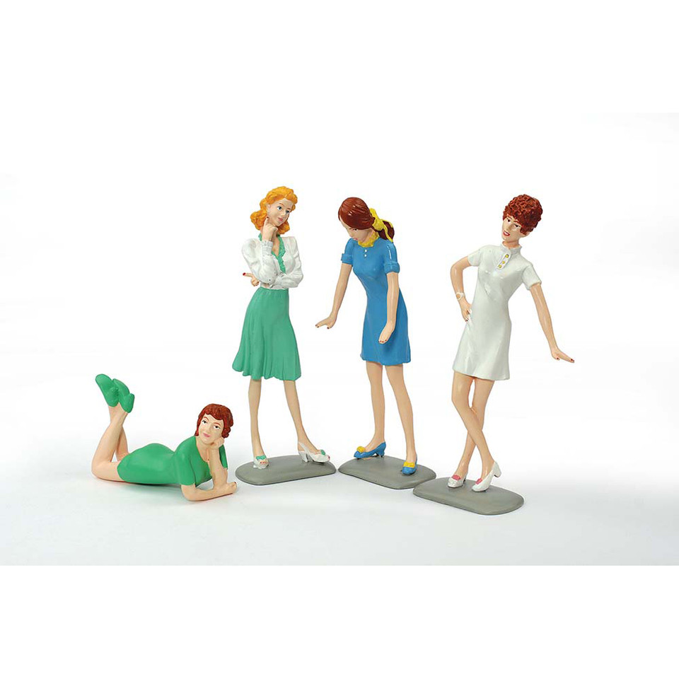 60's Sweeties Figures Set of 4 - 1/18 Scale Main Image