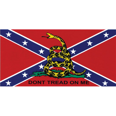 Rebel Gadsden Flag Bumper Sticker Main Image