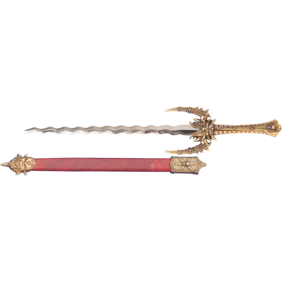 Fantasy Replica Sword Letter Opener with Scabbard Main Image