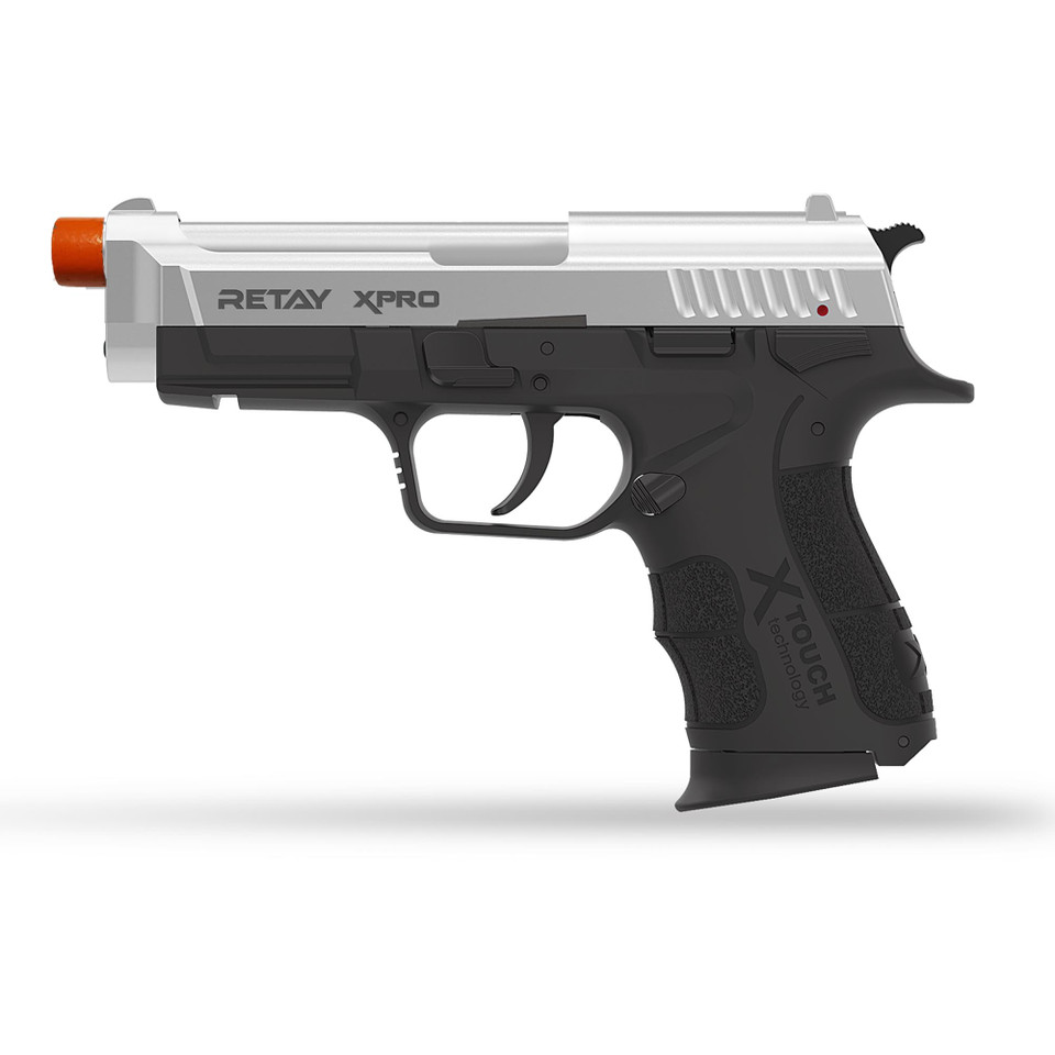 Retay XPRO Blank Pistol 9MM PAK Chrome Main Image