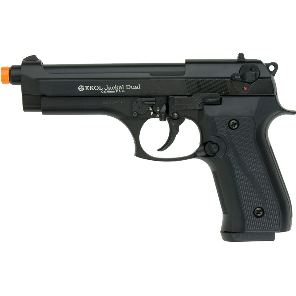 Jackal Full Automatic Front Firing Blank Gun Black 33011 FRONT FIRING Main Image
