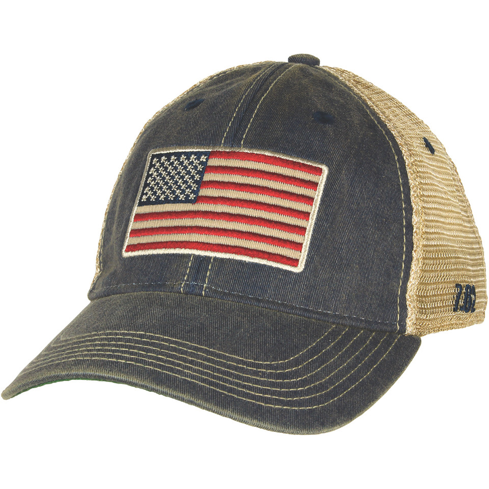 Embroidered Flag Trucker Cap Main Image
