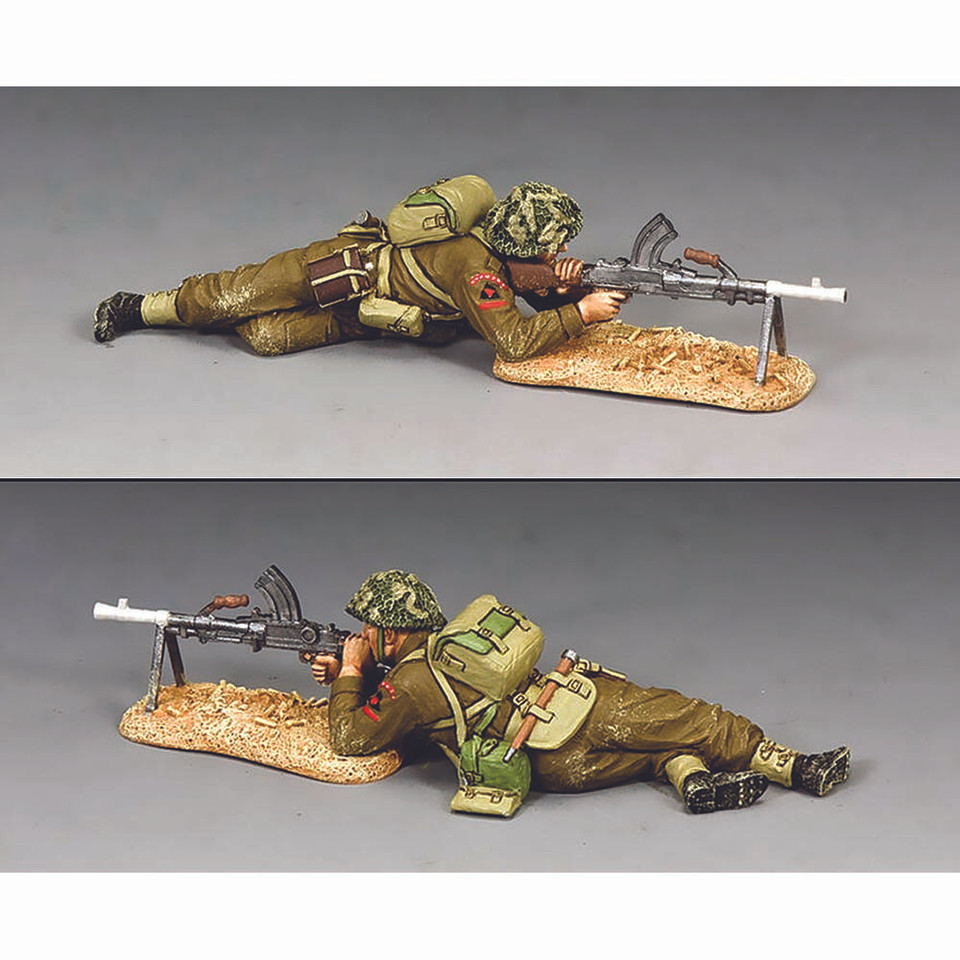 Lying Prone Bren Gunner on Sand 1/30 Figure Main Image